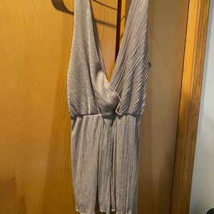 Champagne deep v romper